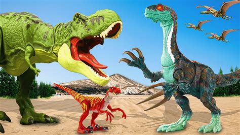 Zombie T Rex Attack Super Therizinosaurus Defends Dinosaurs 🦖