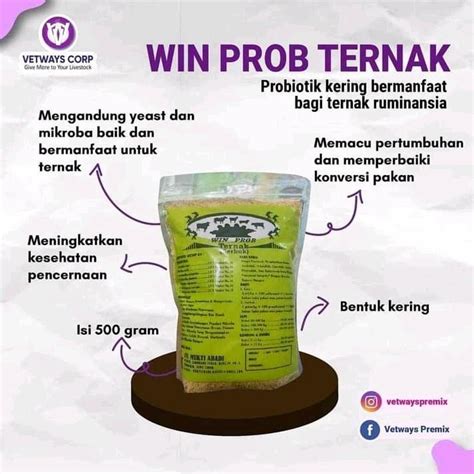 Jual WIN PROB Kering Probiotik Berkualitas Untuk Ternak Ruminansia