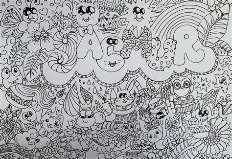 9 Awesome Coloring Page Doodle Drawings