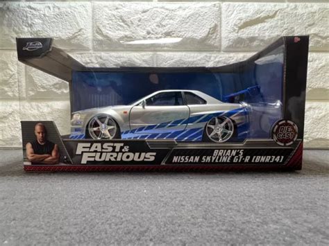 Jada Toys Fast Furious Brian S Nissan Skyline Gt R Bnr Hks Argent