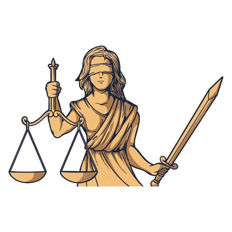 Lady Justice Symbol Vector