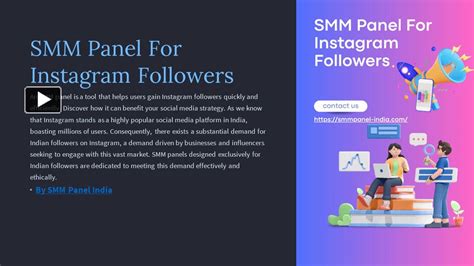 Ppt Gain Your Social Media Reach With Smm Panel Instagram Indian