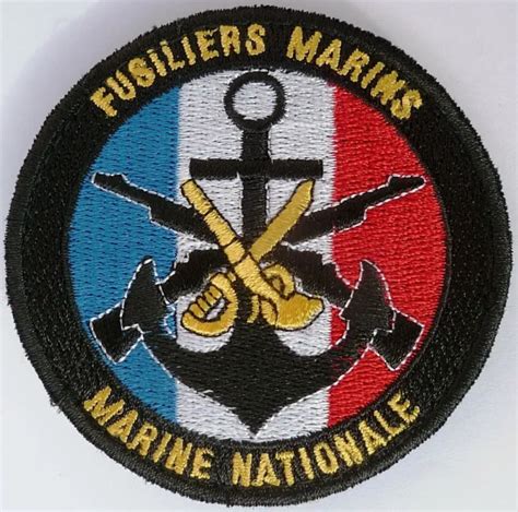 Insigne Patch Fusiliers Marins Marine Nationale Original France Scratch