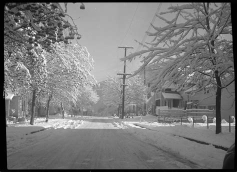 Snow Covered Street George W Tabor Photographs