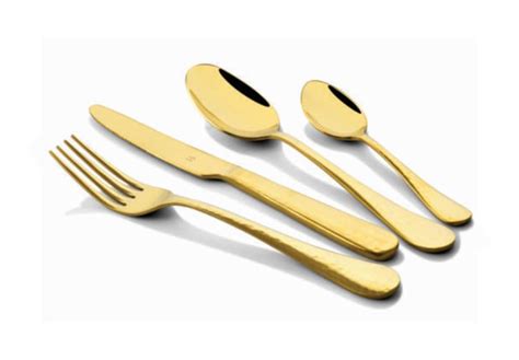 Pristine Gold Cutlery Set For Retail Fns International