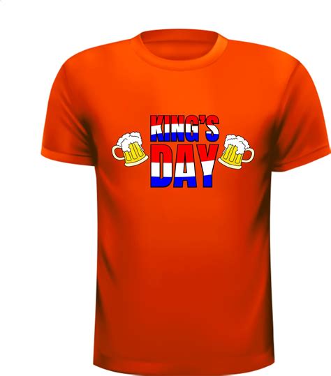 Oranje T Shirt Koningsdag King S Day Bierpullen