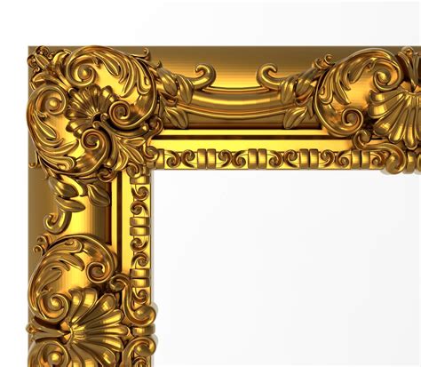 Carved Picture Frame 3d Model Cgtrader