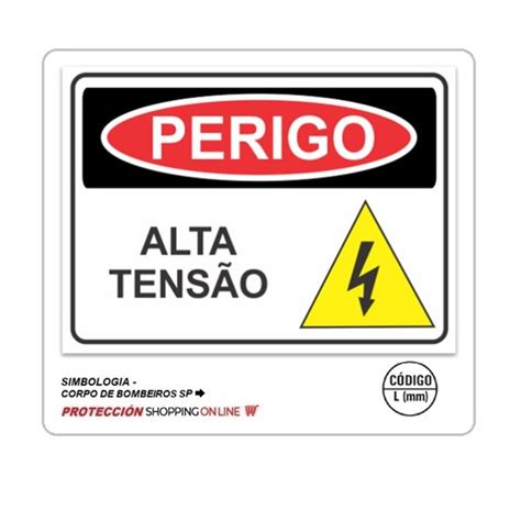 Placa A Perigo Alta Tens O Protecci N