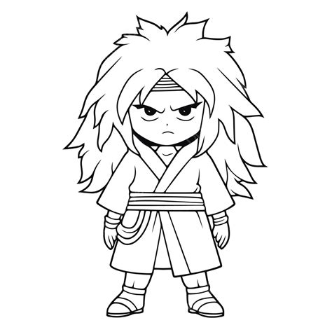 Desenho De Páginas Para Colorir Fofas O Esboço Naruto Vetor Png