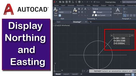 How To Display Northing And Easting In Autocad Youtube