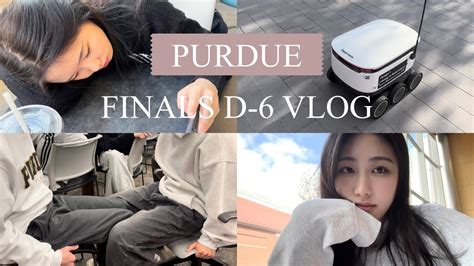 vlog FINALS D 6 VLOG 새벽 5시에 자는 일상 퍼듀 컴싸 1학년 2학기 기말고사 브이로그