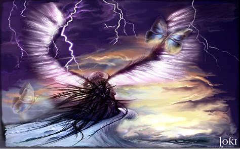 Storm Angel Digital Art by Loki Gwyn