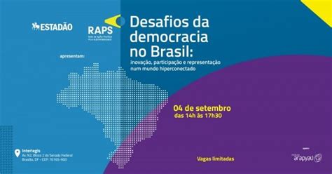 Desafios Da Democracia No Brasil Em Bras Lia Sympla