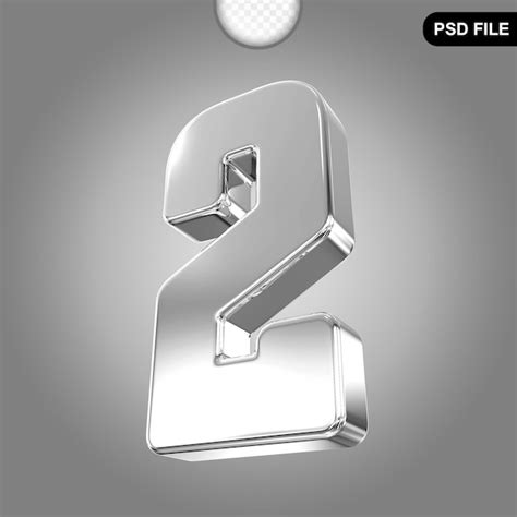 number  silver  premium psd
