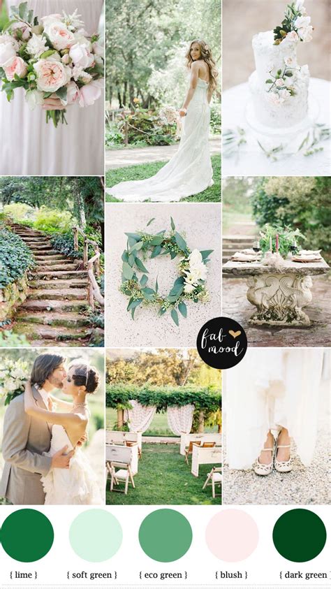 Green Color Palette Wedding