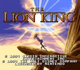 Lion King SNES