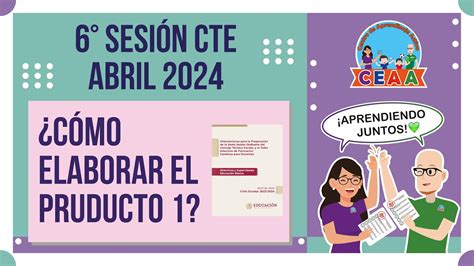 Ceaa Producto Resumen Sexta Sesi N Consejo T Cnico Escolar Cte Abril