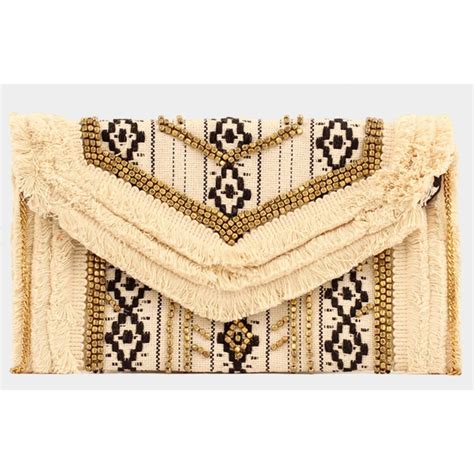 Designer Wona Trading Boho Aztec Clutch Crossbody Bag In Ivory Grailed