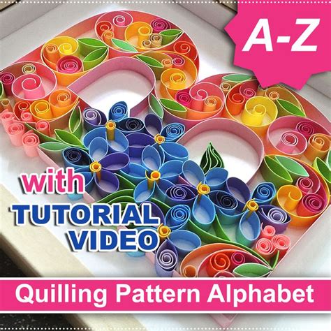 Quilling Pattern Flower Letter Quilling Monogram Pattern Inspire