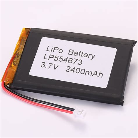 3 7V LiPo Battery LP554673 3 7V 2400mAh 8 88Wh LiPo Battery