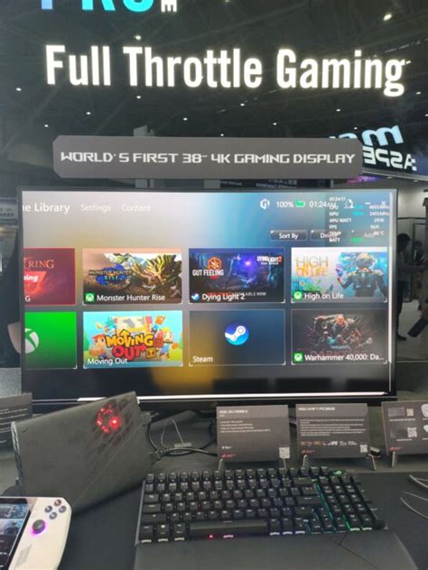 ASUS Intros World S First 4K 38 Inch Gaming Display Featuring 144 Hz