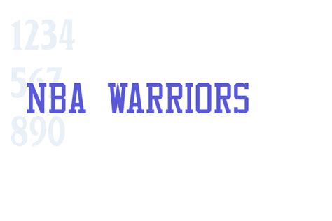 Nba Warriors Font Free Download