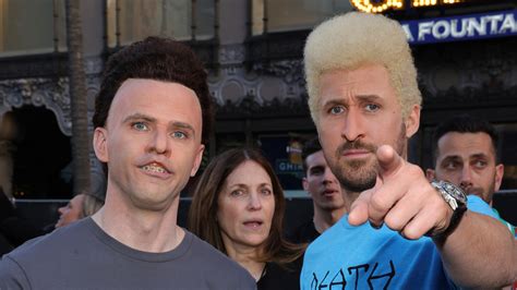 Ryan Gosling And Mikey Day Reunite As Beavis And Butt Head At The Fall Guy Premiere