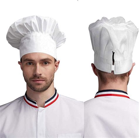 Gorro De Chef Ajustable Para Adultos Con Elástico Para Cocinar Cocinar