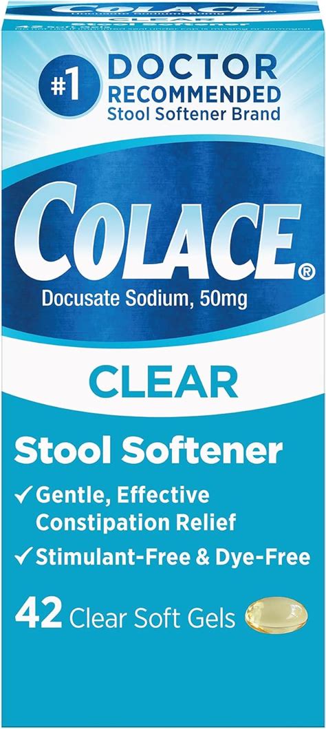 Colace Clear Stool Softener Soft Gel Capsules Nepal Ubuy