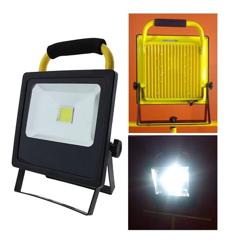 Reflector Led 50w Recargable Portatil Slim Potente Casas Meses Sin