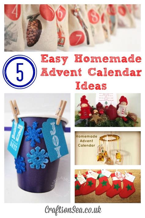 5 Easy Homemade Advent Calendar Ideas Homemade Advent Calendars