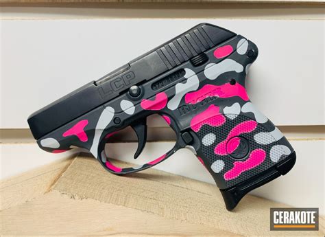 Ruger Lcr Cerakoted Using Combat Grey And Prison Pink Cerakote