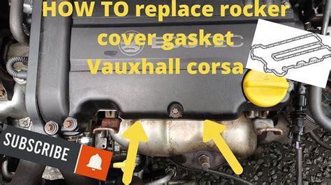 HOW TO DIY Replacement Rocker Cover Gasket On Vauxhall Corsa D YouTube