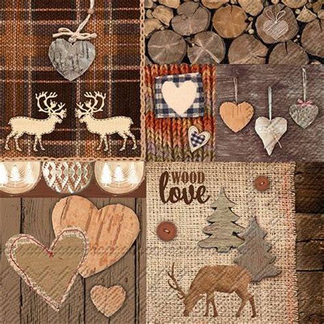 Servietten Wood Love Serviettenshop Serviettenshop Momente