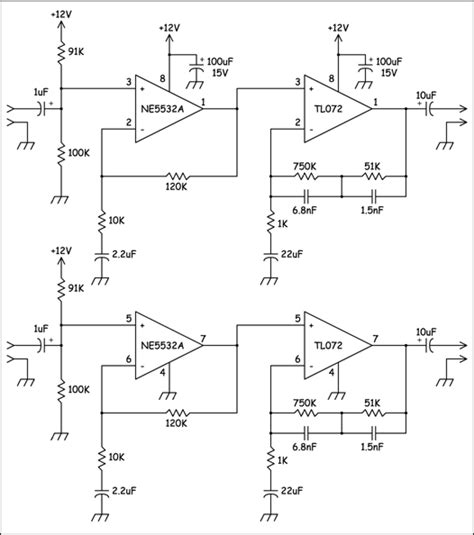 Ne5532 Phono Preamp Circuit Wiring Flow Line