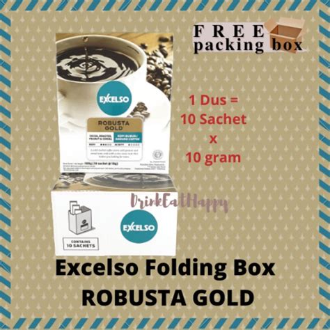 Jual Excelso FOLDING BOX ROBUSTA GOLD Kopi Bubuk Shopee Indonesia