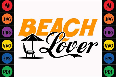 Beach Lover Graphic By Mina Akter · Creative Fabrica