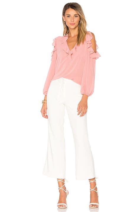 Alice Olivia Gia Blouse In Dusty Rose REVOLVE