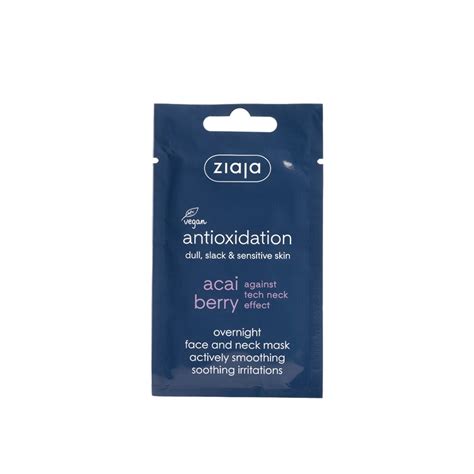 Buy Ziaja Acai Berry Antioxidation Overnight Face And Neck Mask Ml