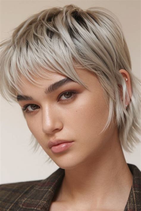 For A Bold Take Try A Platinum Blonde Wedge With Higher Layers For An