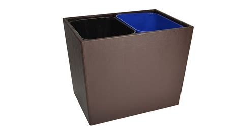 Hotel Wastebaskets Dual Chamber Recycle Monastery Hill Bindery