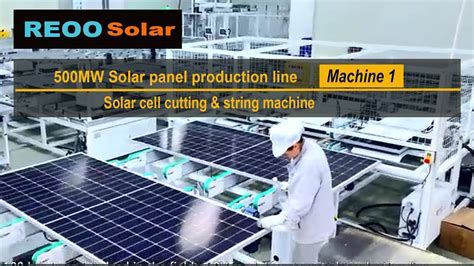 High Speed Full Automatic Solar Cell Cutting And String Machine Integrated Machine For 500mw