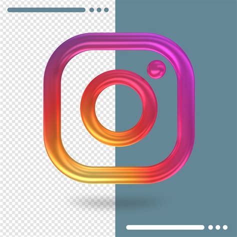 Premium Psd 3d Logo Of Instagram In 3d Rendering