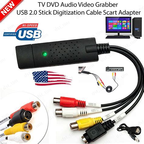 Easycap USB 2 0 Audio Video VHS To DVD Converter Capture Card Dongle