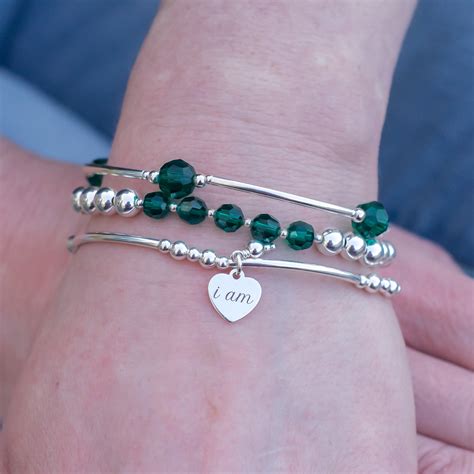 Birthstones & Blessings in May Crystals and Sterling Silver - Made As