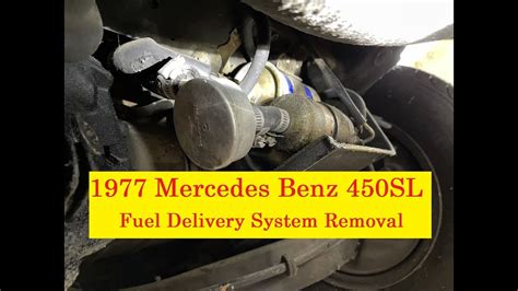 1977 Mercedes Benz 450SL Fuel Delivery System YouTube