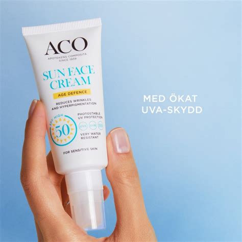 K P Aco Sun Face Cream Age Defense Spf Ml P Apotea Se