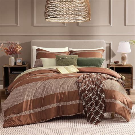 Amberspace Terracotta King Size Comforterking Bedding Set For Farmhouse Bedding3