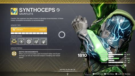 Destiny 2 Synthoceps Exotic Armor - Deltia's Gaming