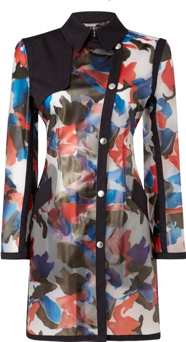 Download Hartley Transparent Camo Trench Coat Cardigan Full Size